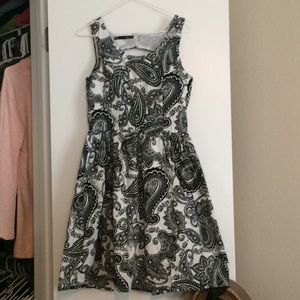 Black & White Paisley Dress